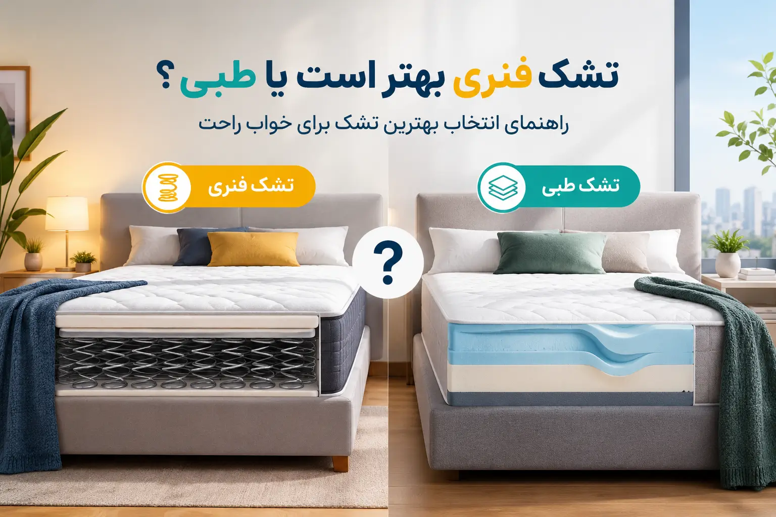 تشک فنری بهتر است یا طبی